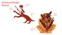 Creature variation: desert