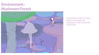 Mushroom forest overall environment design